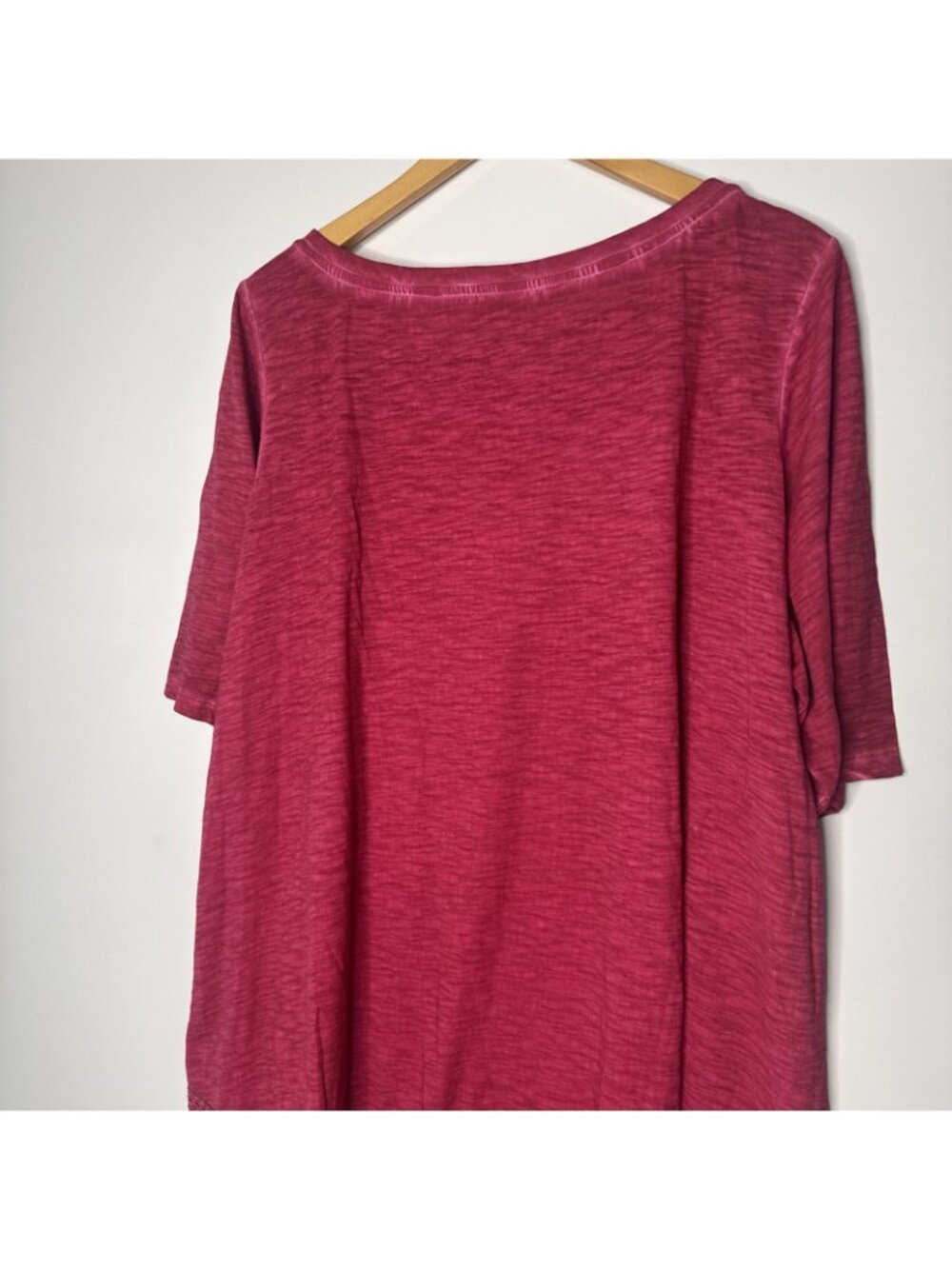 LOGO by Lori Goldstein Tunic Top 2X Short Sleeve Cotton Pink NWT - Picture 7 of 11